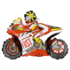 Fóliový balónek s tyčkou - Motorka - 36 cm