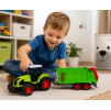 Traktor zelený s vlečkou 37cm na setrvačník
