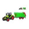 Traktor zelený s vlečkou 37cm na setrvačník