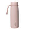 B.box Nerezová termolahev s brčkem 690 ml - blush crush