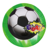Talířky papírové EKO 6ks 18 cm, Fotbal Goal