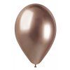 Chromový latexový balónek 33 cm - Shiny Rose Gold #096